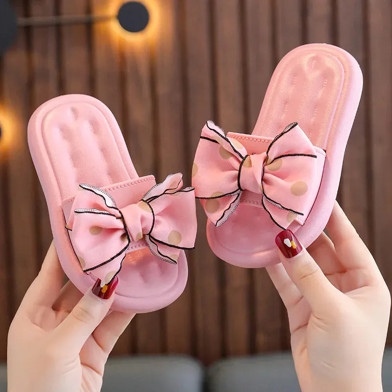 Summer Slippers for Girls with Bow