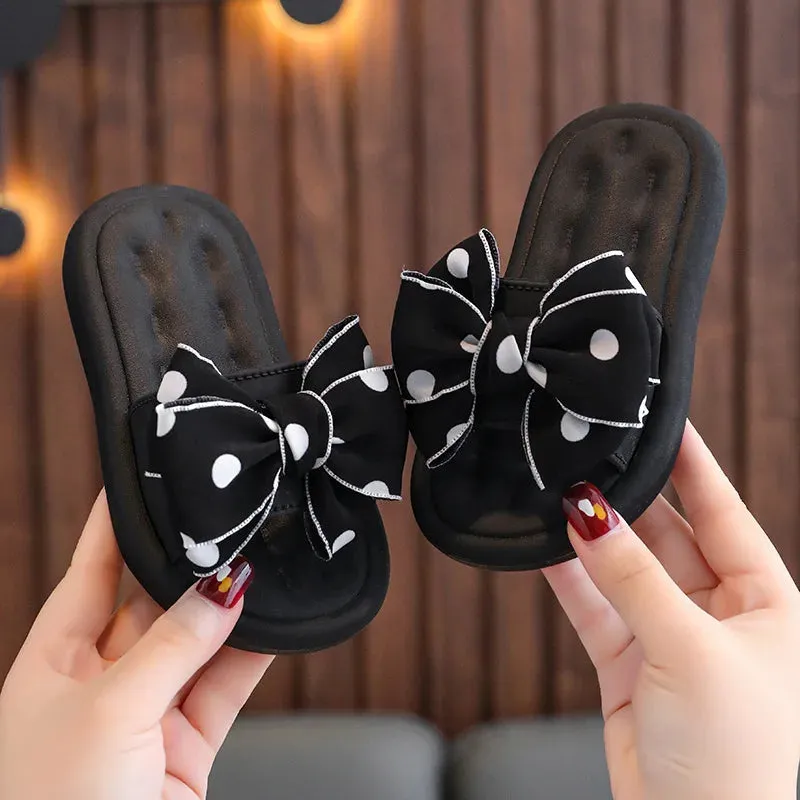 Summer Slippers for Girls with Bow