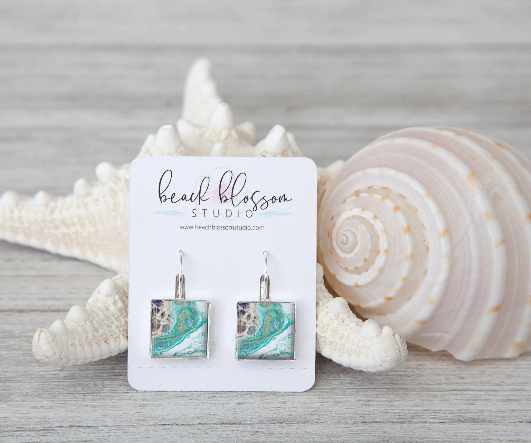 Surfside Square Dangle Earrings | Handmade Earrings