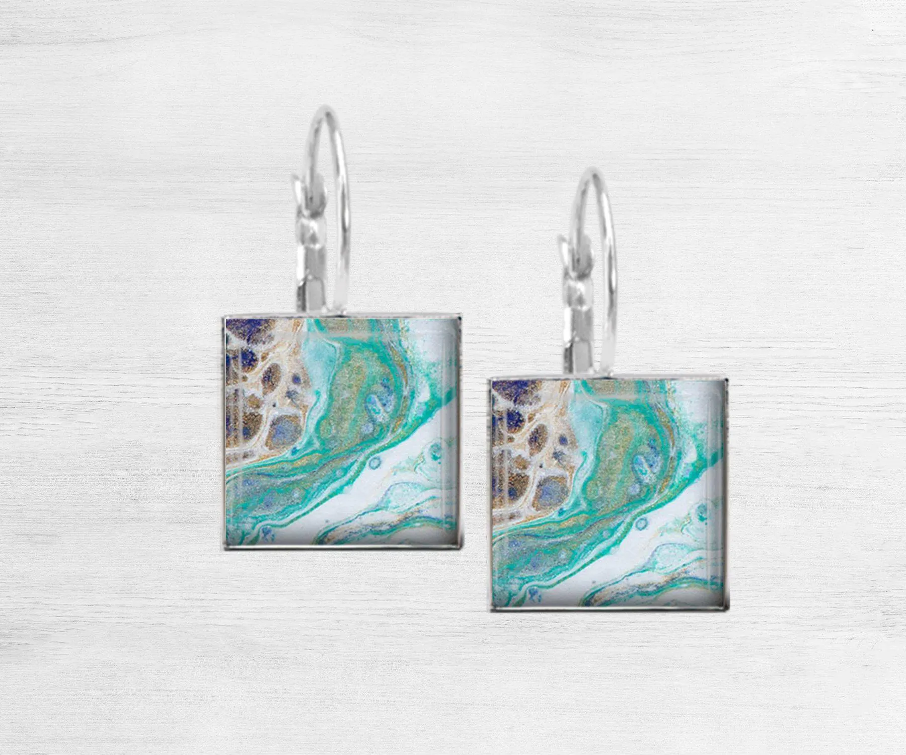 Surfside Square Dangle Earrings | Handmade Earrings