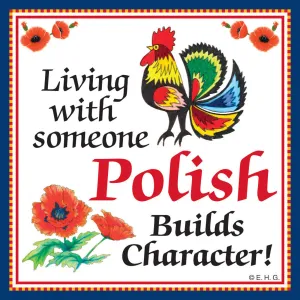 Tile Magnet Polish Character