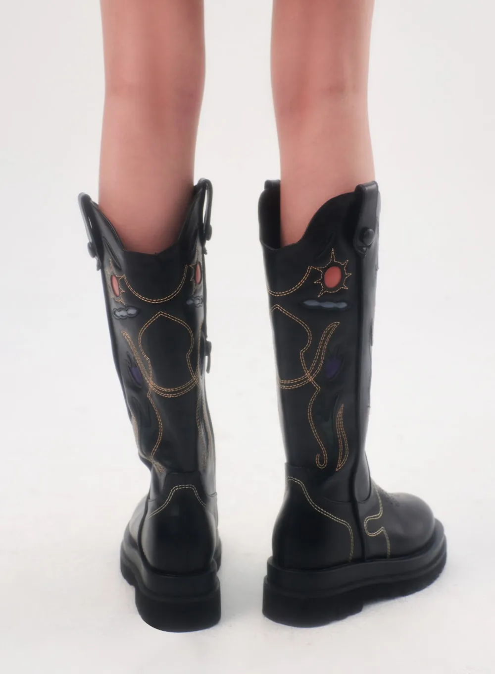 Western Knee High Boots IL306