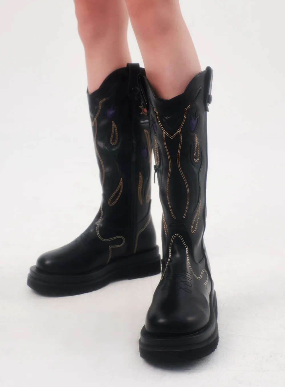 Western Knee High Boots IL306