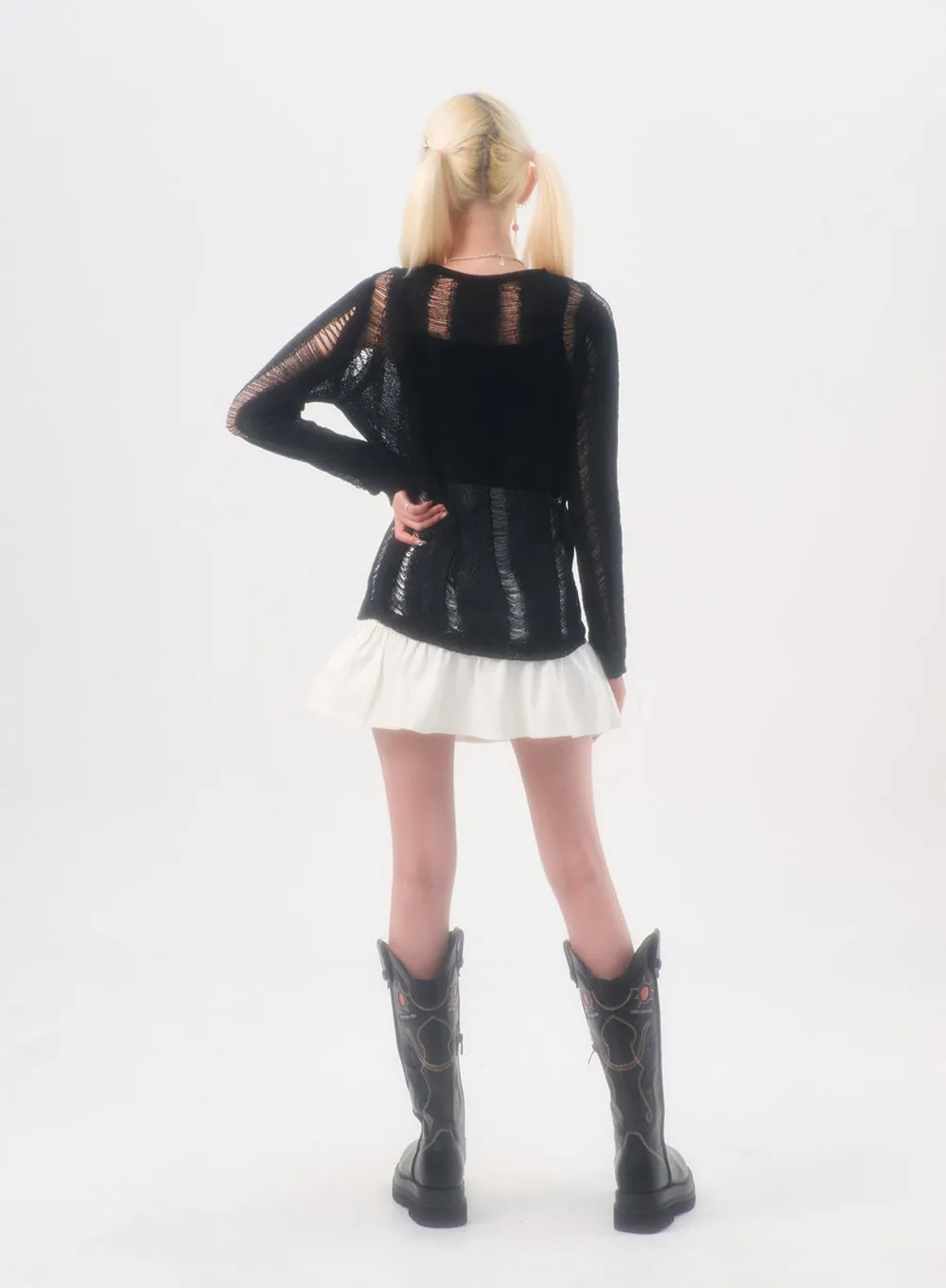 Western Knee High Boots IL306