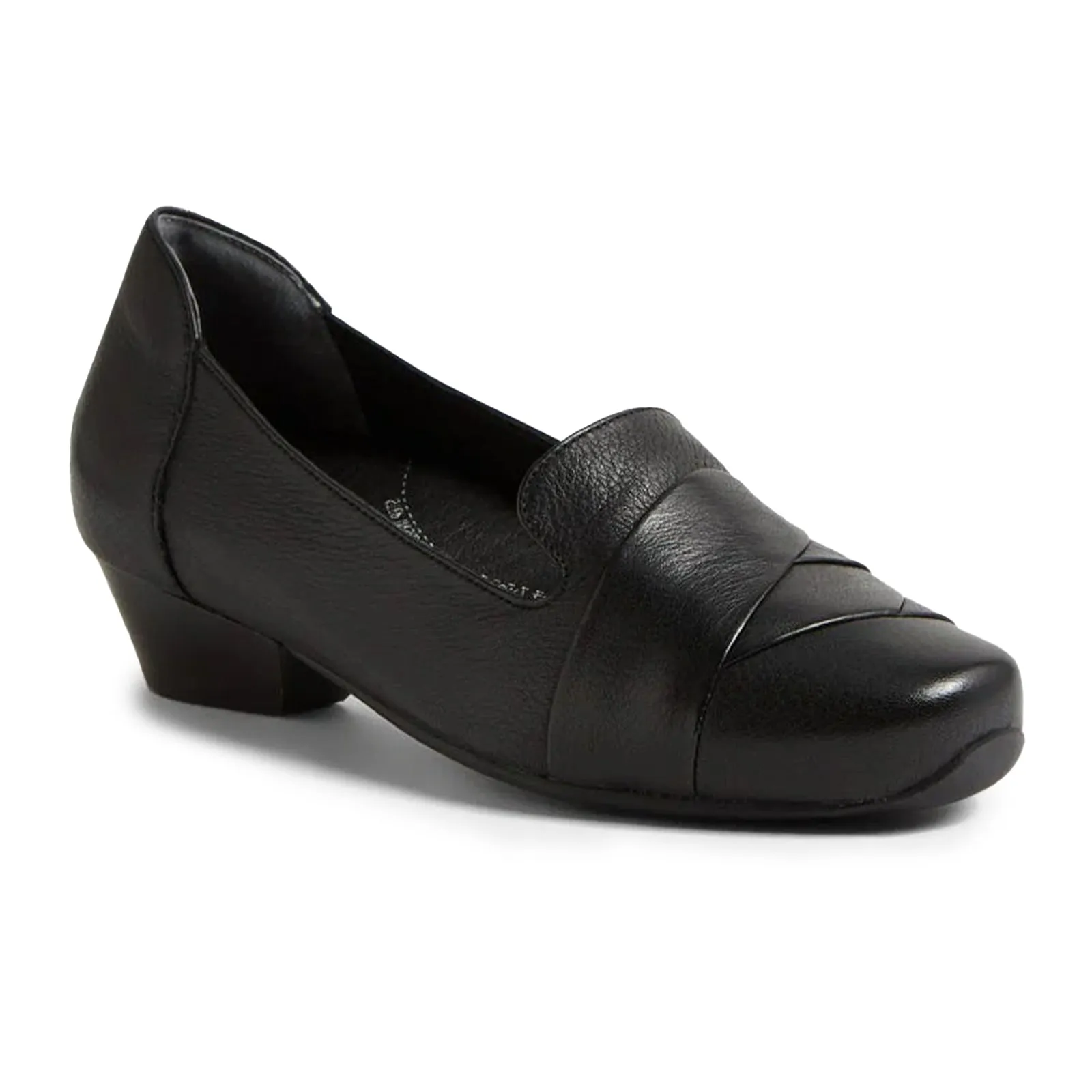 Ziera Ceylyn Wide Loafer (Women) - Black Leather